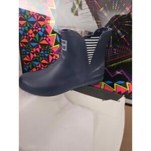 London Fog Piccadilly Rain Boots, Women's Size 11M, Navy MSRP $50, (#trl8)